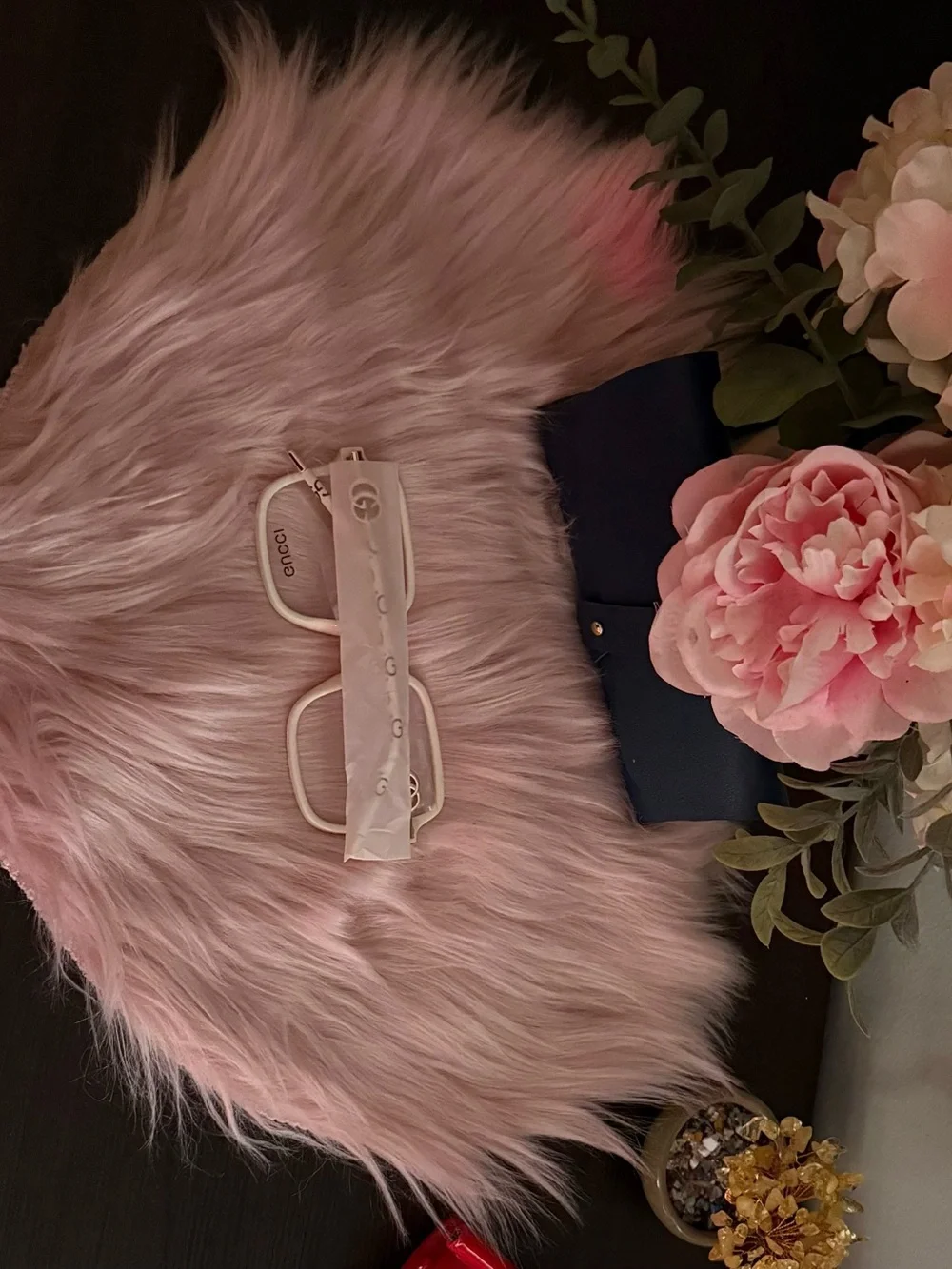 Women's Oversized Square Glasses in White - Fashion Eyewear